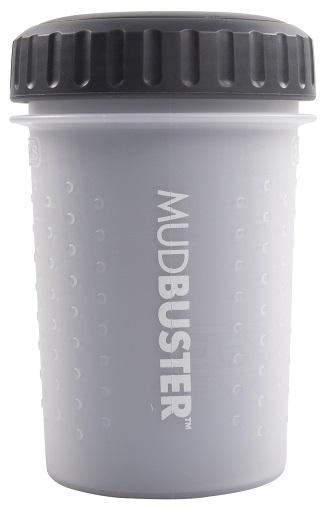 Dexas Nettoyeur portable pour pattes de chien MudBuster avec couvercle, Gris clair