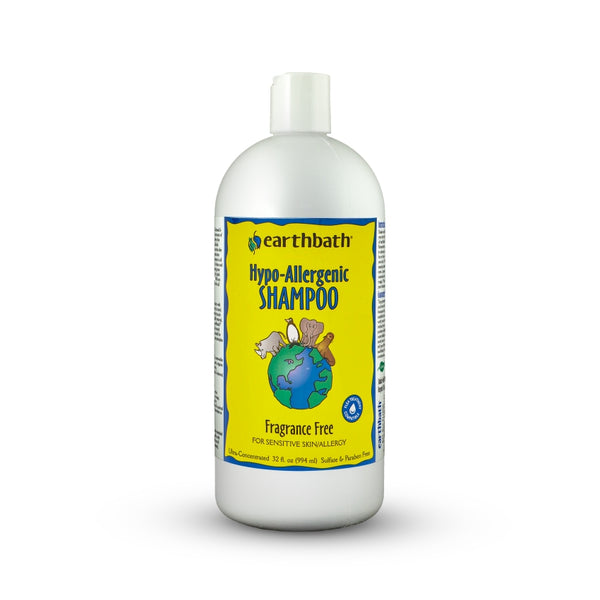 Earthbath Hypo-Allergenic Shampoo for Dogs & Cats, Fragrance Free