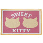PetRageous Set de table pour chat Sweet Kitty Tapestry, rose