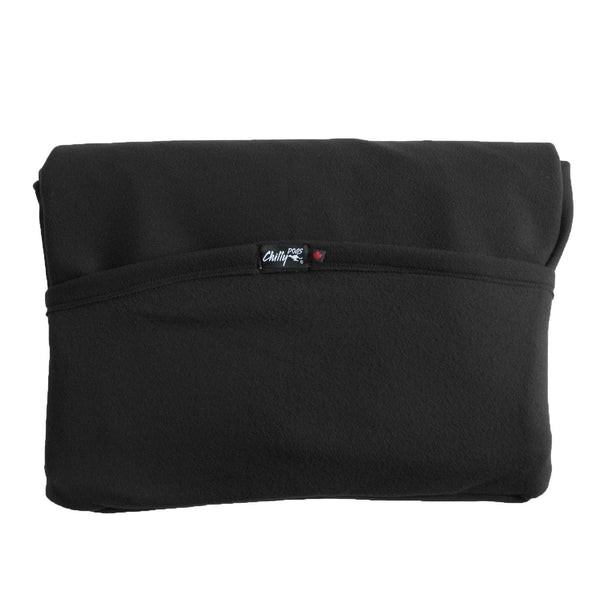 Chilly Dogs Reversible Microfleece Lining Alpine Dog Blanket, Royal Blue/ Black