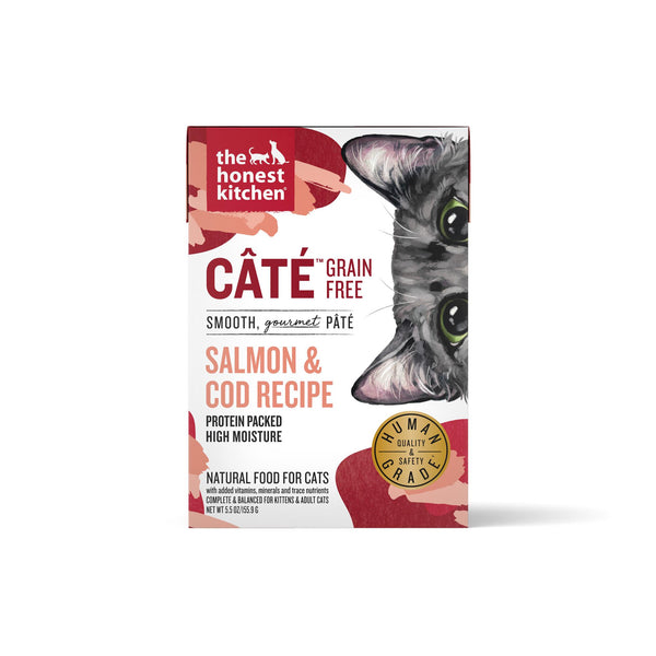 The Honest Kitchen Cate Salmon & Cod Pate Grain-Free Wet Cat Food