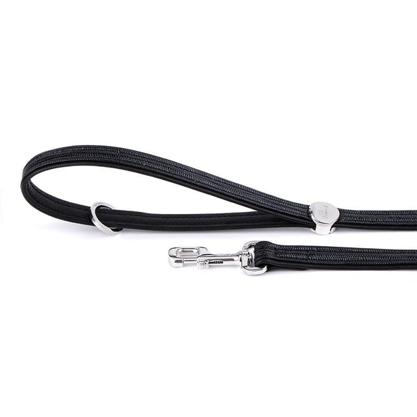 MyFamily Saint Tropez Leatherette Dog Leash, Black