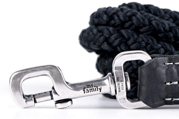 MyFamily El Paso Rope Dog Leash, Black