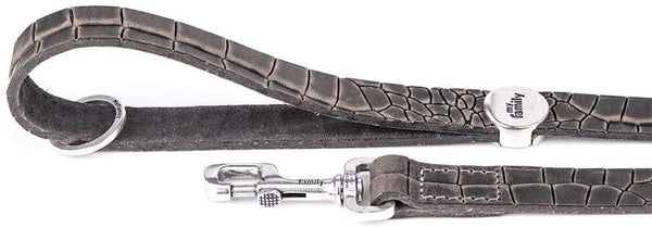 MyFamily Tucson Crocodile Texture Dog Leash, Grey