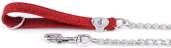 MyFamily Tucson Chain Dog Leash, Red