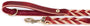 MyFamily Ascot Laisse en cuir graissé pour chien, rouge