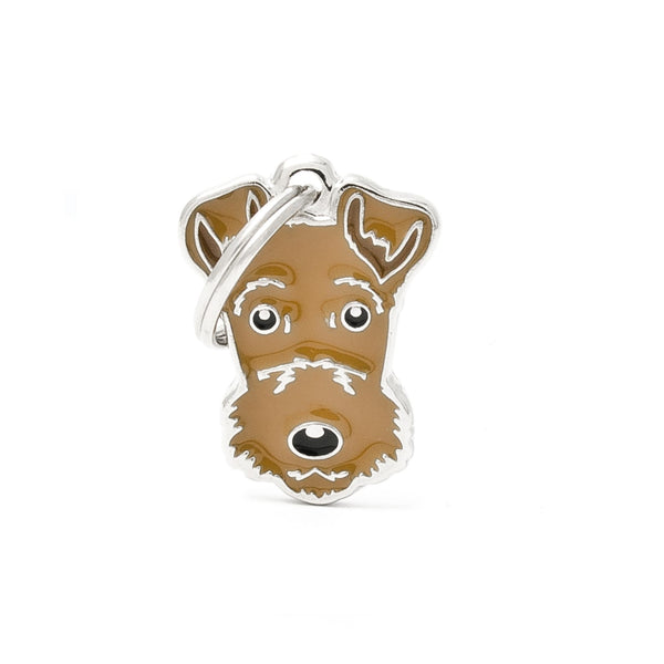 MyFamily Friends Airedale Terrier Pet ID Tag, Medium