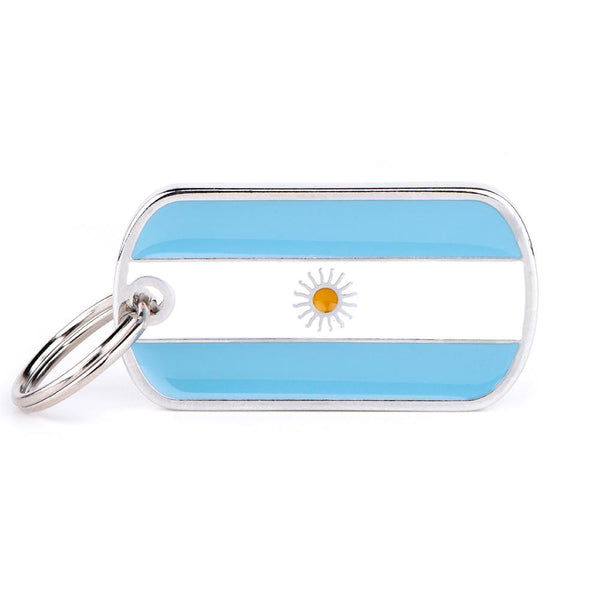 MyFamily Flags Argentina Pet ID Tag, Medium