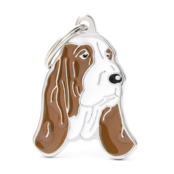 MyFamily Friends Basset Hound Pet ID Tag, Medium