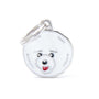 MyFamily Bichon Frise Médaille d'identification pour animaux de compagnie