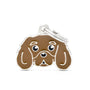 MyFamily Cavalier Médaille d'identification pour animaux de compagnie, Rubis
