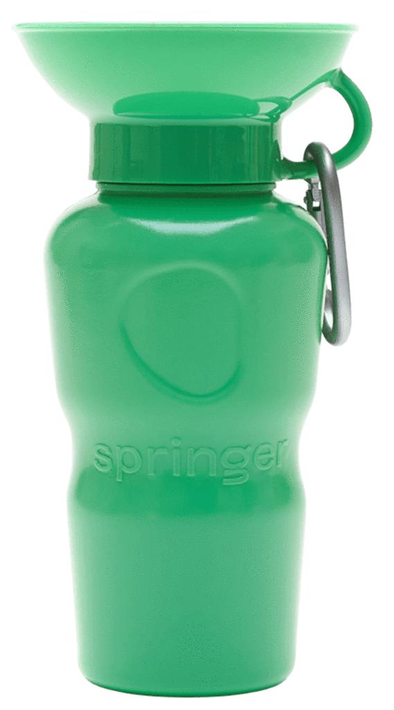 Springer Classic Dog Travel Bottle, Green