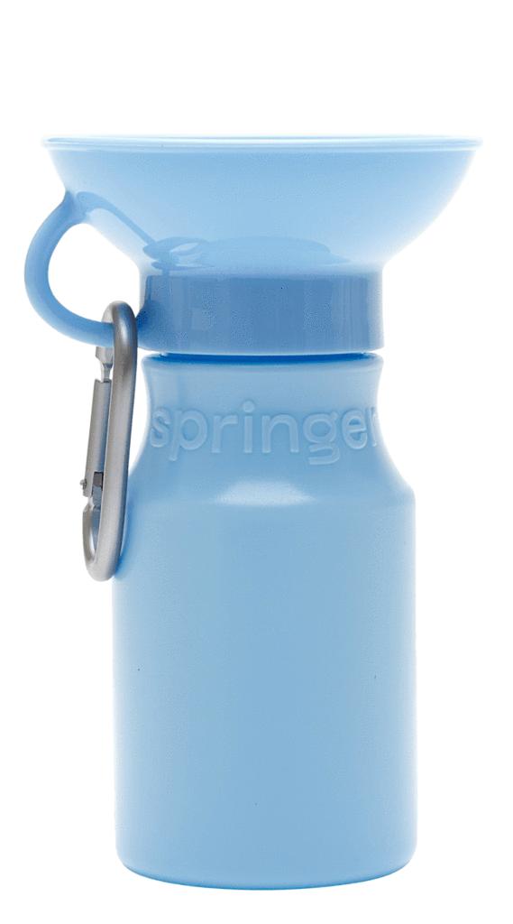 Springer Classic Mini Dog Travel Bottle, Sky Blue