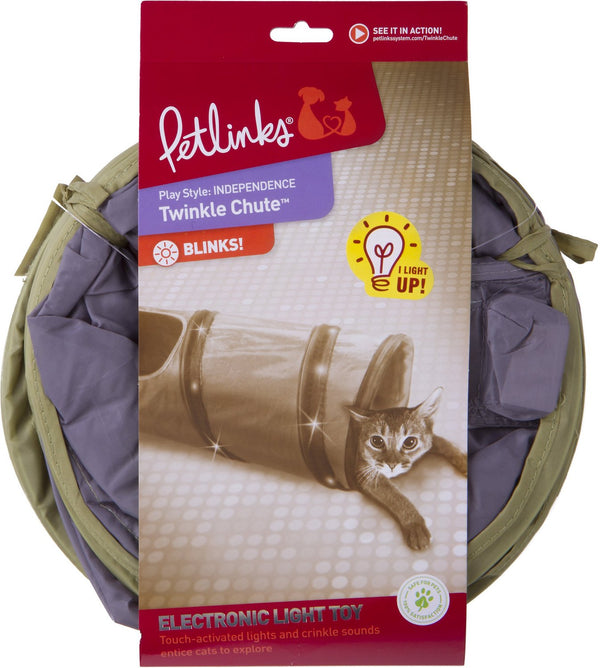 SmartyKat Instincts Twinkle Chute Tunnel Illuminé Jouet pour chat
