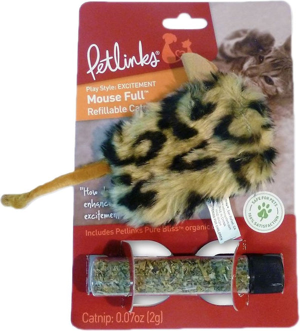 SmartyKat Instincts Mouse Full Refillable Catnip Cat Toy