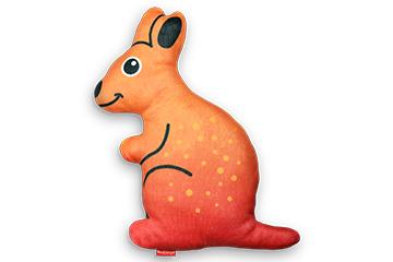 Red Dingo Durables Kath the Kangaroo Dog Toy