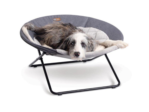 K&H Elevated Cozy Pet Cot, Classy Gray