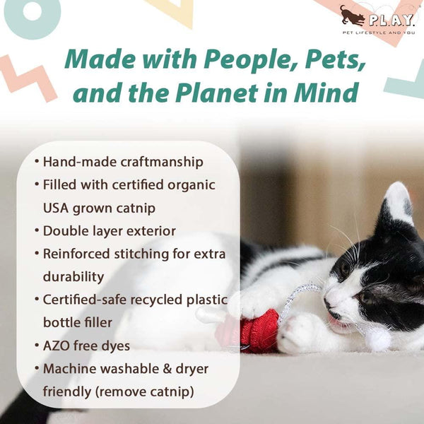 P.L.A.Y. Feline Frenzy Twice as Mice Cat Toy, 2-pk