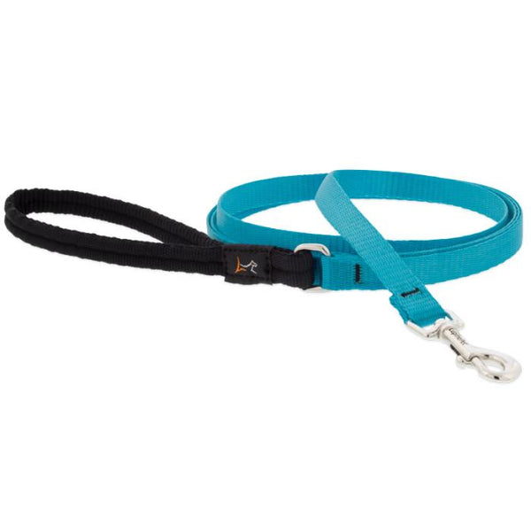 Lupine Pet Basic Solids Dog Leash, Aqua