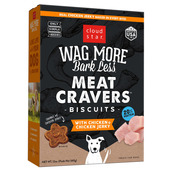 Cloud Star Wag Meat Cravers Biscuits pour chien, Poulet
