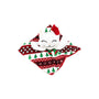 KONG Holiday Crackles Santa Kitty Jouet pour Chat Blanc/Rouge/Vert