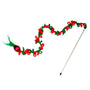 KONG Holiday Teaser Loopz Baguette Jouet pour Chat Rouge/Vert