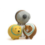 HuggleHounds Ruff-Tex Mutt Balls Dog Toy, Assorted