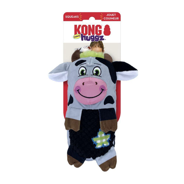 KONG Huggz Farmz Cow Dog Toy