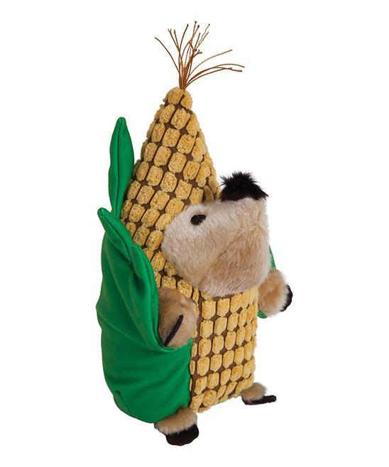 Zoobilee Jouet en peluche Corn Heggies pour chiens.