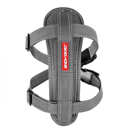 EzyDog Chest Plate Dog Harness, Grey