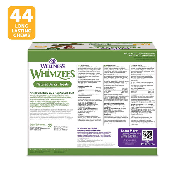 Gâteries pour chiens Whimzees Natural dentaire Chews Medium Breed Value Box