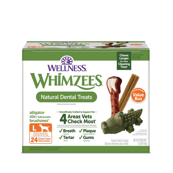 Whimzees Natural dentaire Chews Boîte de gâteries pour chiens de grande race