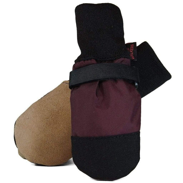 Muttluks Woof Walkers Lot de 4 bottes pour chien Bordeaux