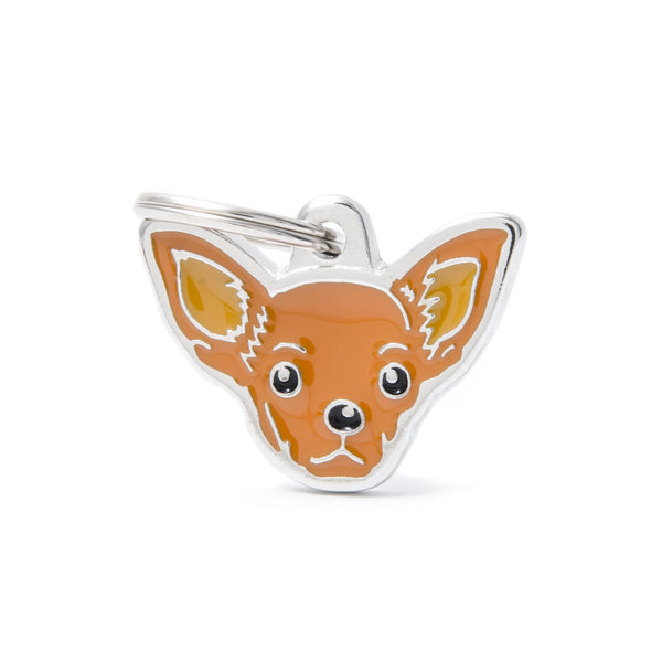 MyFamily Friends Chihuahua Pet ID Tag, Brown, Medium