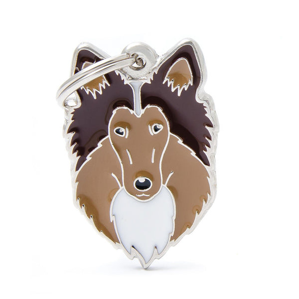 MyFamily Friends Collie Pet ID Tag, Medium