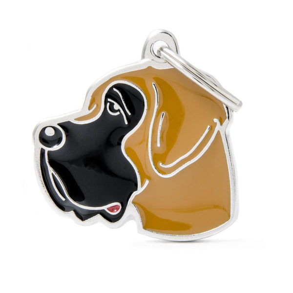 MyFamily Friends Fown Great Dane Pet ID Tag, Medium