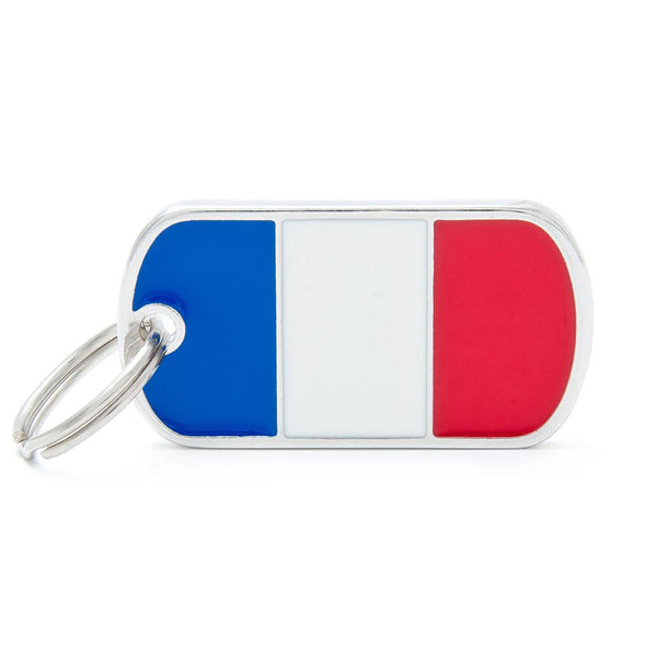 MyFamily Flags French Pet ID Tag, Medium