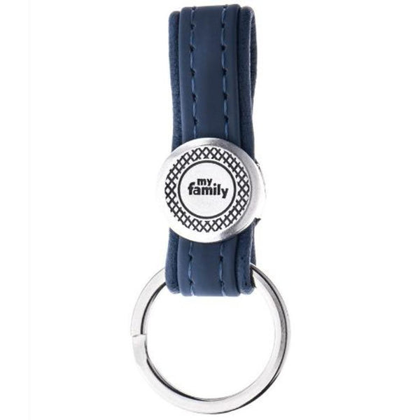 MyFamily Keyring Bilbao Antique Brass, Blue