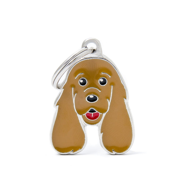 MyFamily Friends Golden Cocker Spaniel Pet ID Tag, Medium