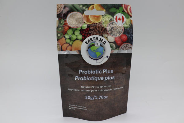 Earth M.D. Probiotic Plus Complément naturel pour animaux