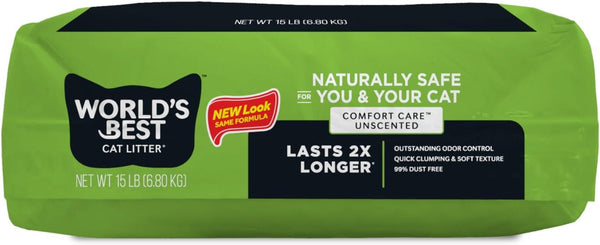World's Best Comfort Care Unscented Clumping Cat Litter