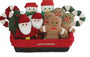 HuggleHounds Jouet pour chien Panier de biscuits de Noël, Assortiment