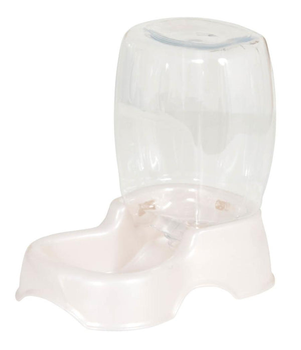 Petmate Pet Cafe Pet Waterer, Pearl Silver