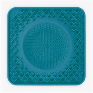 Messy Mutts Tapis D'Alimentation Thérapeutique En Silicone Avec Bol Intégré, Bleu, 10-in x 10-in