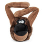 GoDog Action Plush Ape Dog Toy, Brown