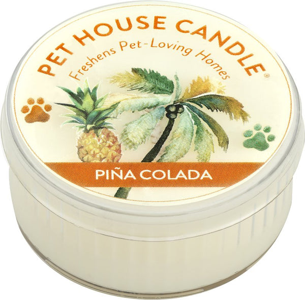 Pet House Summer Mini Candle, Pina Colada, 1.5-oz