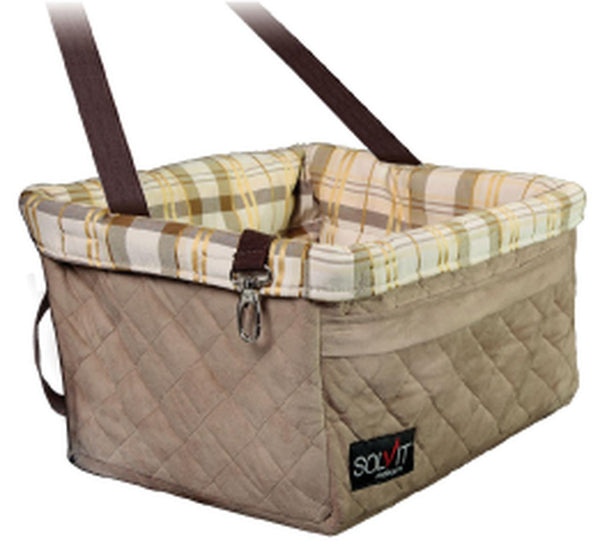 PetSafe Happy Ride Quilted Dog Booster Seat, Tan