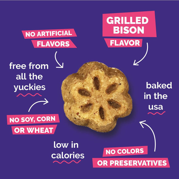Fruitables Skinny Minis Grilled Bison Dog Treats