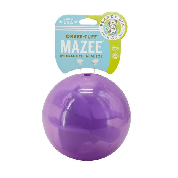 Planet Dog Orbee-Tuff Mazee Ball Dog Toy, Purple
