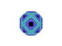 Bud'z Astro Squared Rubber Dog Toy, Blue